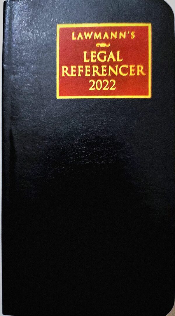 LAWMANN's LEGAL REFERENCER cum DIARY 2022 (Lawyer's POCKET/MINI Diary for the New Year 2022 with legal informations like Ad valorem Fee etc. / Very cute one to BUY/GIFT) (1 Page for 1 Date)
