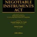 Bharat Negotiable Instruments Act by Bhashyam & Adiga – 24th Edition February 2022