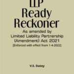 Taxmann LLP Ready Reckoner by VS Datey – Edition April 2022