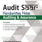 Taxmann CLASS NOTES for Auditing & Assurance | Audit SAAR (CA-Inter) (New Syllabus) by Khusboo Girish Sanghavi for Nov 2022 Exams – 5th Edition June 2022
