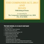 Bloomsbury The Companies Act, 2013 and Rules With listing of Forms – 6th Edition 2022