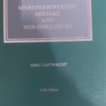 Sweet & Maxwell’s Misrepresentation Mistake And Non-Disclosure by John Cartwright – South Asian Edition 2021