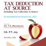 Bharat Handbook on Tax Deduction At Source by CA PT Joy – 6th Edition April 2022