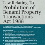 Taxmann Law Relating To Prohibition of Benami Property Transactions Act 1988 by Srinivasan Anand G – 5th Edition 2022