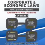 Bestword CA Final A Textbook on Corporate And Economic Laws New Syllabus By CA Munish Bhandari Applicable for May 2022 Exam