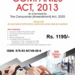 Bharat Companies Act, 2013 (Royal Size) 35th Edition 2022